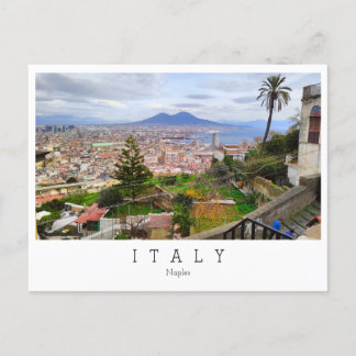 Nápoles, vista panorâmica, Itália Cartão postal
