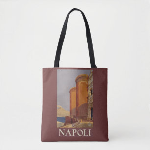 Napoli Nápoles bolsas de viagens vintage Itália