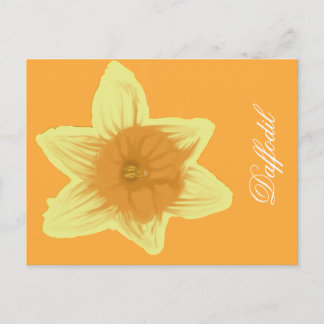 Narciso Cartão Postal Vertical Laranja