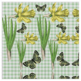 Narcisos em Tecido de Primavera