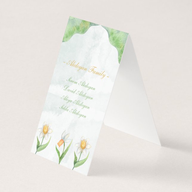 Narcissus Flower Wedding Elegante (Verso)