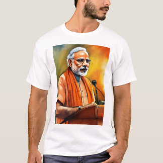 Narendra Modi: Líder Visionário Design de Camisas 