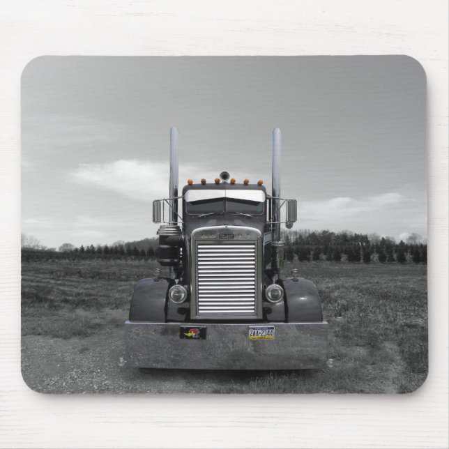 Nariz b/w Mousepad da agulha de Peterbilt (Frente)
