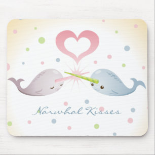 Narwhal beija Mousepad