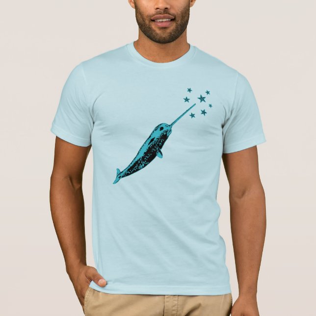 Narwhal, unicórnio da camiseta do mar (Frente)