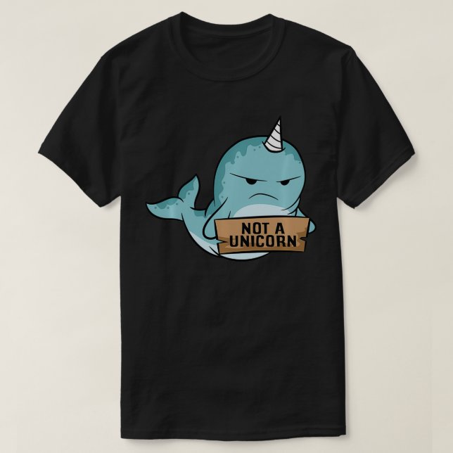 Narwhale Não É Um Pullover De Narbaleia-Cute-Unicó (Frente do Design)