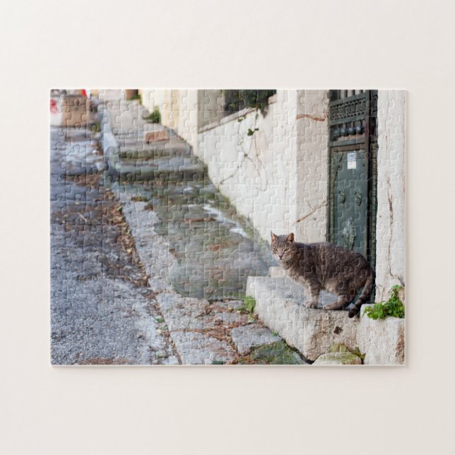 Nas ruas de Atenas - quebra-cabeça (Horizontal)