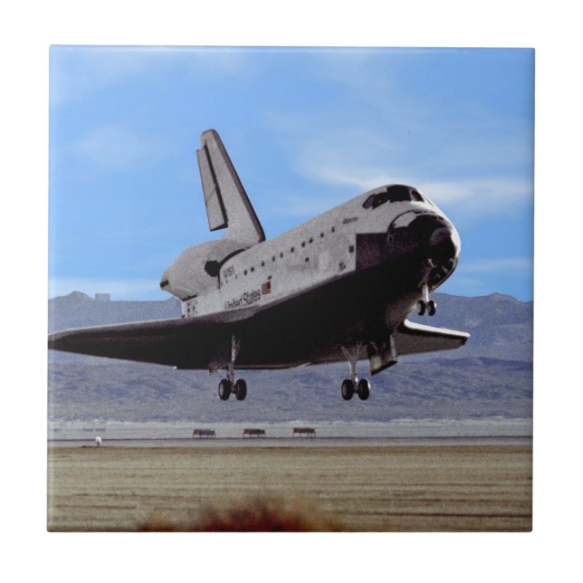 NASA Ônibus Espacial Atlantis Pousando Edwards AFB (Frente)