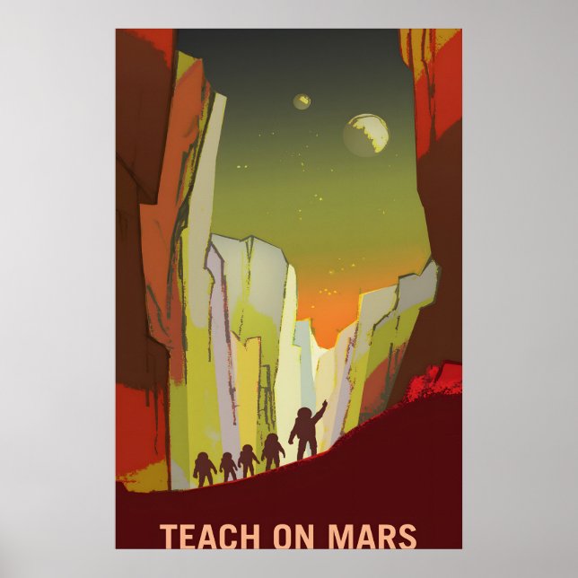 NASA STS-123 Space Shuttle Leaving the ISS Poster (Frente)