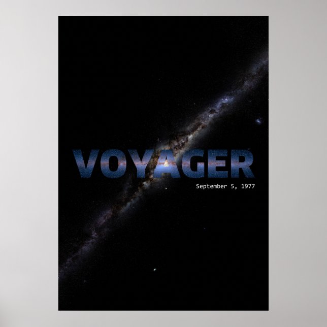 NASA Voyager - poster (Frente)