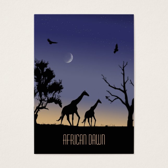 Nascença africana - girafas (Frente)