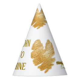 Nascer a Chapéus de Festa Branca Brilhante