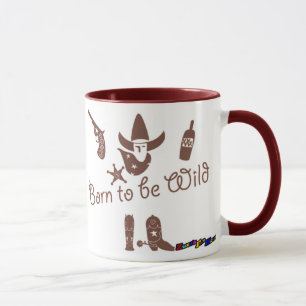 Nascer a ser selvagem - caneca rústica