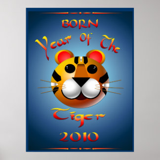 Nascer Ano Do Impressão De Tigre