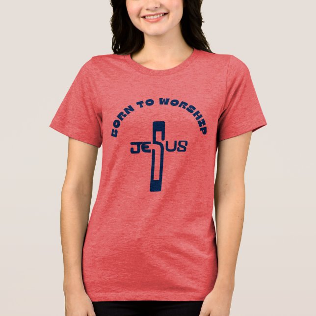 Nascer ao culto, camisa cristã, presente religioso (Frente)