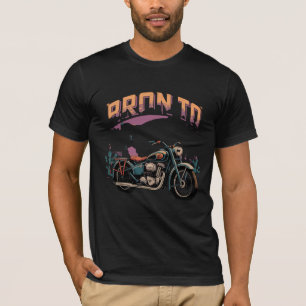 Nascer ao motor - Camisa de T em negrito para os e