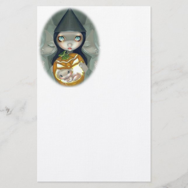 "Nascer artigos de papelaria de uma abóbora" (Frente)