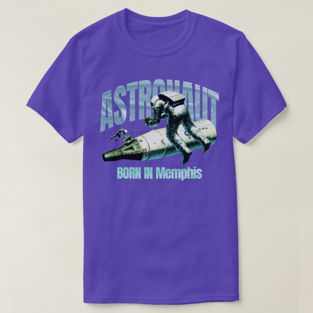 Nascer Astronauta Em Camisa Memphis (Frente do Design)