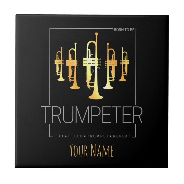 Nascer de trompete para ser trompetista para músic (Frente)