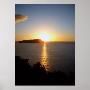 Nascer do sol do oceano dos posters do nascer do