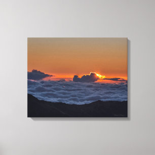 Nascer do sol na fotografia de Haleakala em canvas