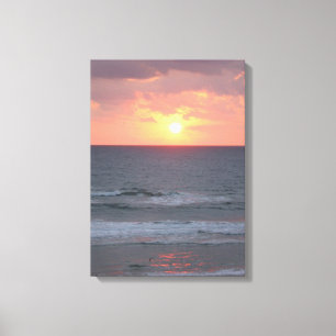 Nascer do sol nas canvas da praia