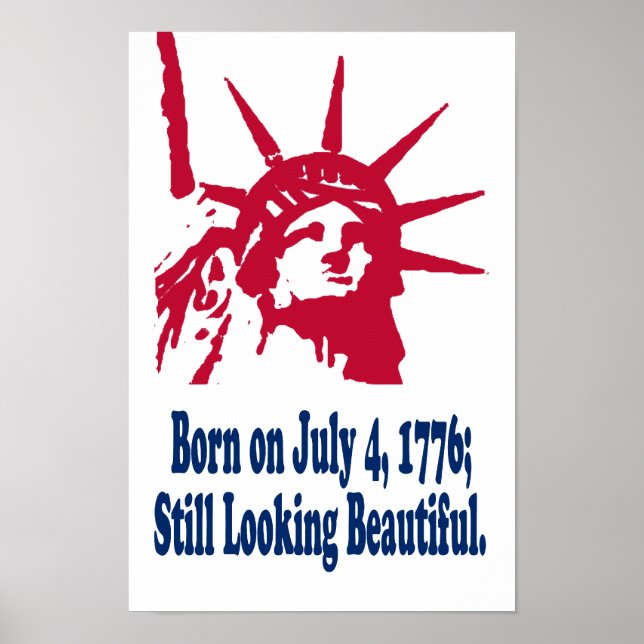 Nascer em 4 de julho de 1776 Impressão (Frente)