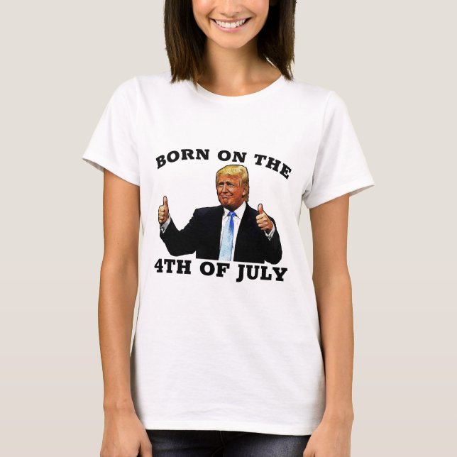 NASCER EM 4 DE JULHO DE CAMISAS T (Frente)
