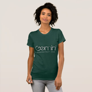 Nascer Gemini Em Maio De Camiseta Em Emerald Birth
