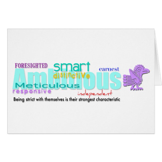 Nascer no Cartão de Aniversário de Personalidade d (Frente Horizontal)