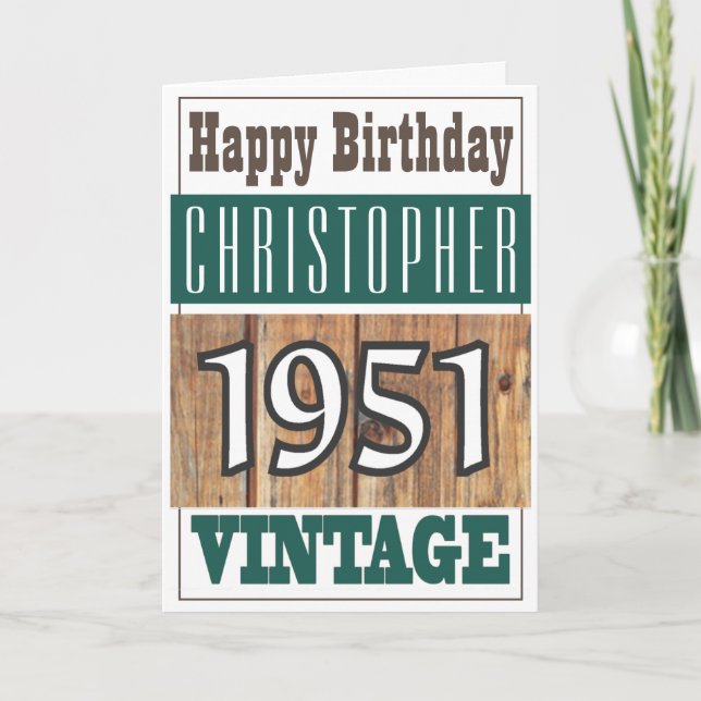 Nascer no cartão de saudações de 1951 (Frente)