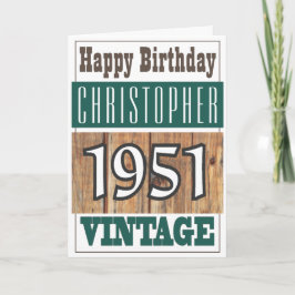 Nascer no cartão de saudações de 1951