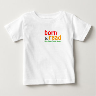 Nascer para ler a camisa por muito tempo Sleeved