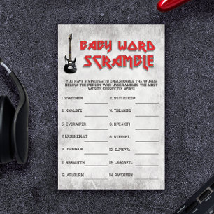 Nascer para Rock - Baby Word Scramble