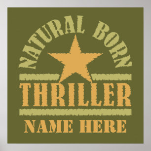 Nascer personalizado Thriller do poster