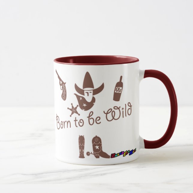 Nascer selvagem - caneca rústica (Direita)