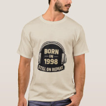 Nascido em 1998 Camiseta Still on Repeat – Mus Vin