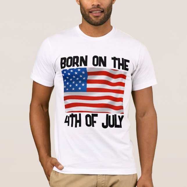 NASCIDO EM 4 DE JULHO CAMISAS CAMISA (Frente)