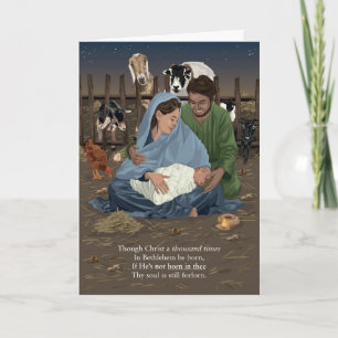 Nascido em Ti Cartão de Natal da Natividade