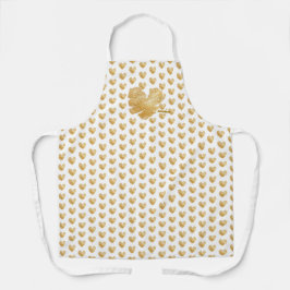 Nascido para Brilhar Avental de Ouro Branco