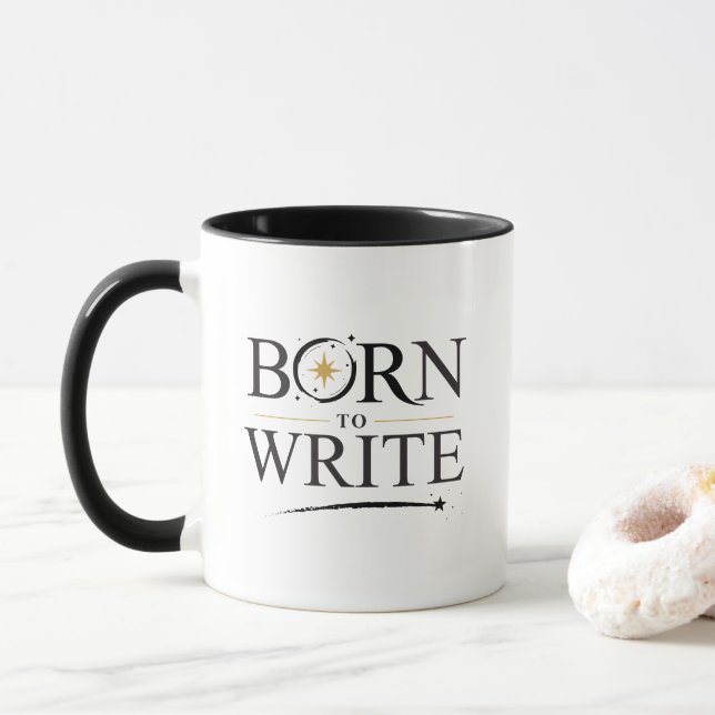 Nascido para Escrever - Caneca (Com Donut)