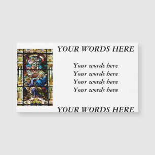 Nascimento da janela de vitral de Jesus