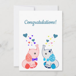 Nascimento de gêmeos, menino e menina, parabéns