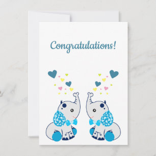 Nascimento de gêmeos, parabéns