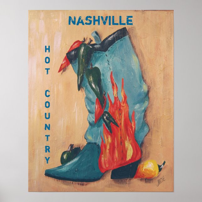 Nashville, hot country poster (Frente)