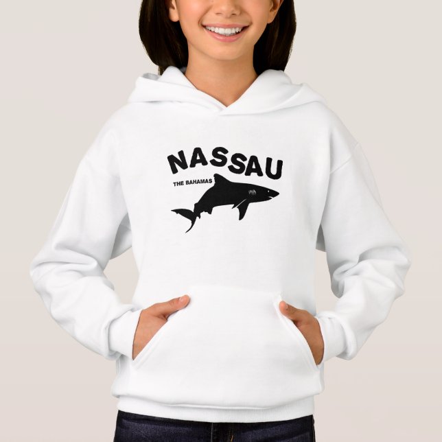 Nassau - Camisa-T de mergulho de tubarão das Baham (Frente)