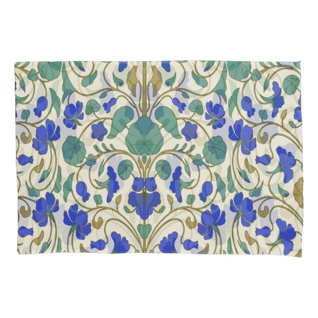 Nasturtium floral oriental, padrão na moda. (Frente)