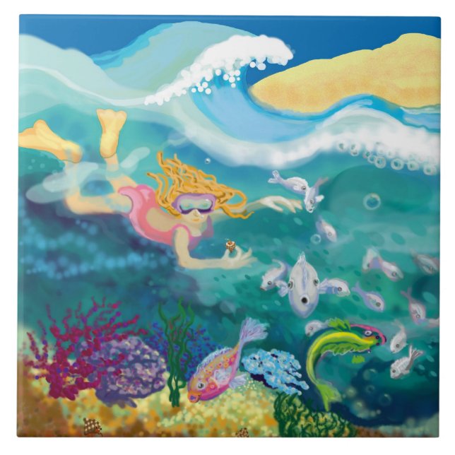 natação de férias tropical (Frente)