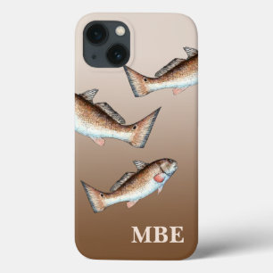 Natação de três salmonetess