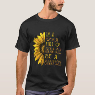 Natação Engraçada Girassol Camisas de Nadação Trei